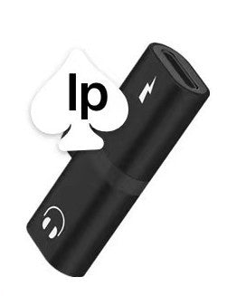 JMT-266634 Dual Function Audio Adapter for iPhone - Charges and Plays Music Simultaneously, Compatible with Models 7, 8, X, 11, 12