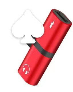 JMT-266634 Dual Function Audio Adapter for iPhone - Charges and Plays Music Simultaneously, Compatible with Models 7, 8, X, 11, 12