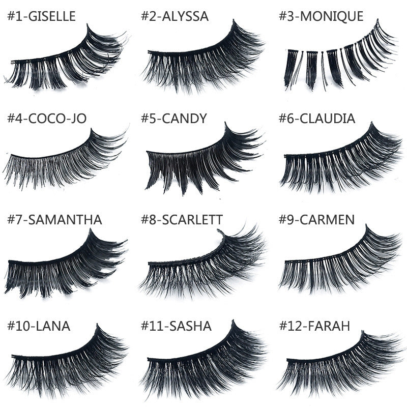 JMT-266954 3D Mink Hair False Eyelashes for Voluminous and Natural Look