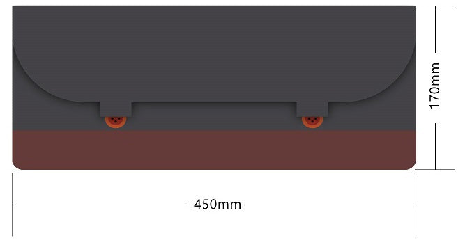 JMT-267018 Felt PU Keyboard Storage Case - Compatible with 40%, 60%, 65%, 80%, and 100% Keyboards