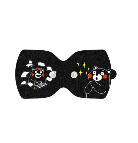 JMT-267082 Leather Bear Massage Sticker with 5 Modes & 10 Intensities, USB Rechargeable for Full-Body Relaxation
