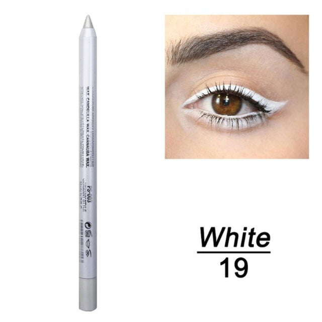 JMT-267274 Versatile Waterproof Eyeliner Pencil in 14 Vibrant Colors - Long-lasting & Easily Removable