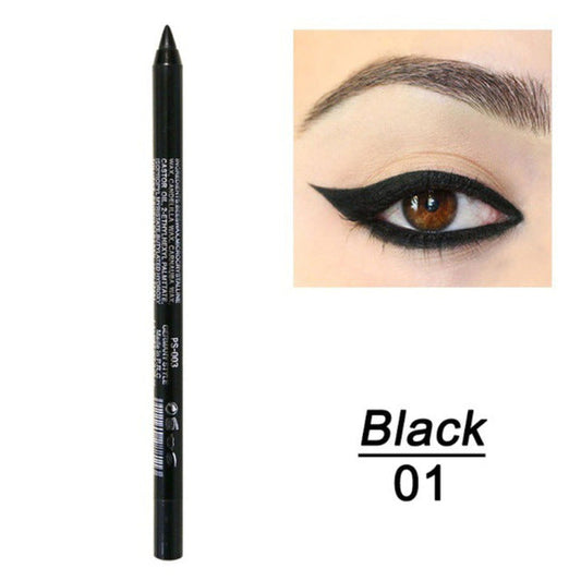JMT-267274 Versatile Waterproof Eyeliner Pencil in 14 Vibrant Colors - Long-lasting & Easily Removable