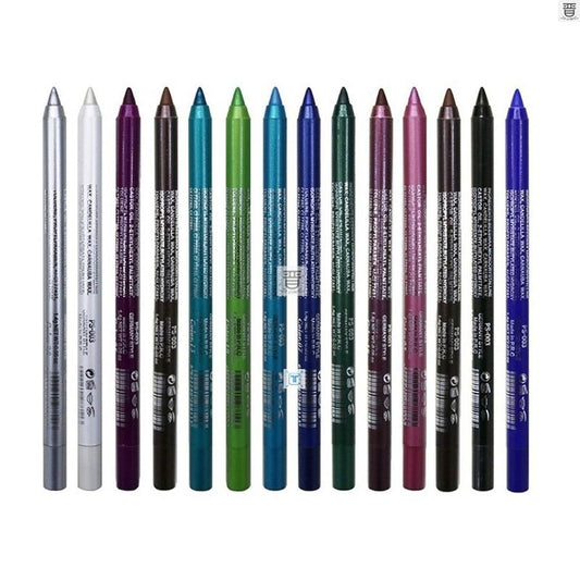 JMT-267274 Versatile Waterproof Eyeliner Pencil in 14 Vibrant Colors - Long-lasting & Easily Removable