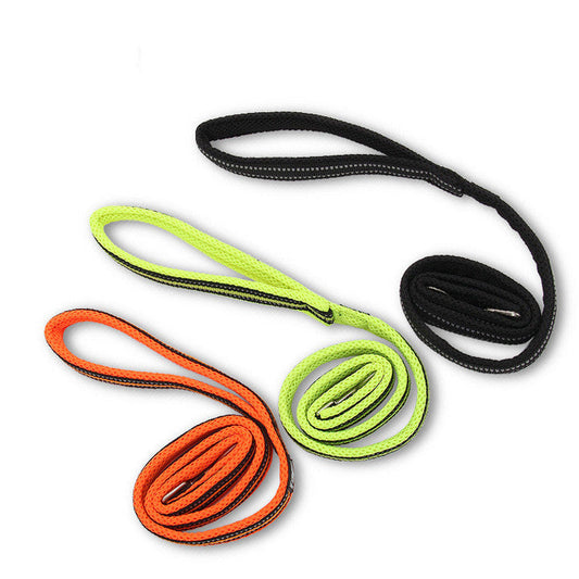 JMT-267338 Durable Nylon Pet Dog Leash in Multiple Colors - Black, Orange, Green, Lake Blue, Rose Red