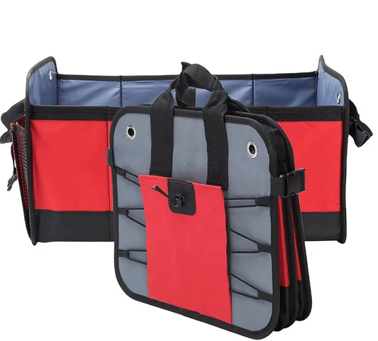 JMT-267466 Heavy Duty Collapsible Auto Trunk Organizer with Side Pockets for Efficient Storage