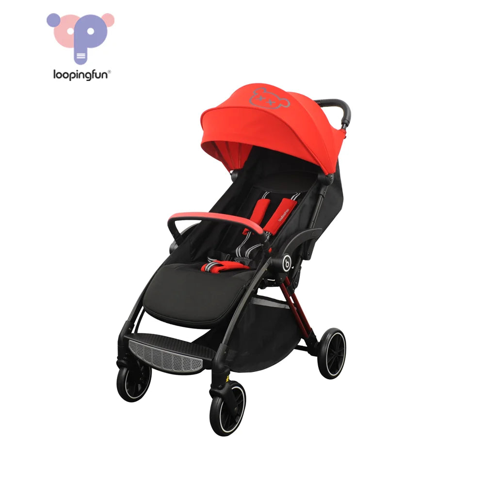 JMT-267850 Luxury Aluminium Frame Automatic Foldable Stroller Lightweight Baby Pram