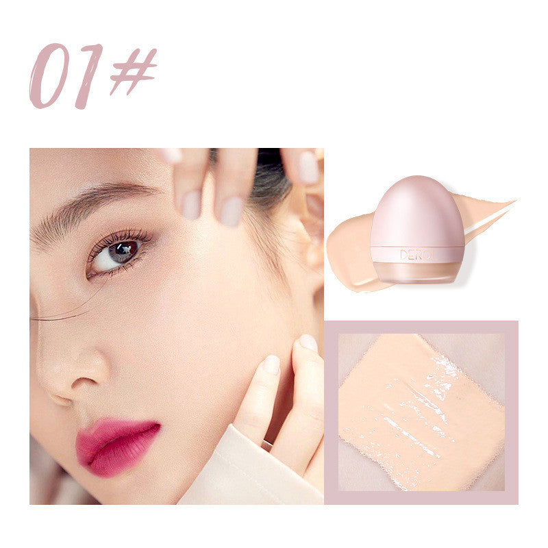 JMT-267978 Lightweight Foundation Concealer Cream with Makeup Sponge - Brightening, Moisturizing Liquid Foundation in 4 Shades