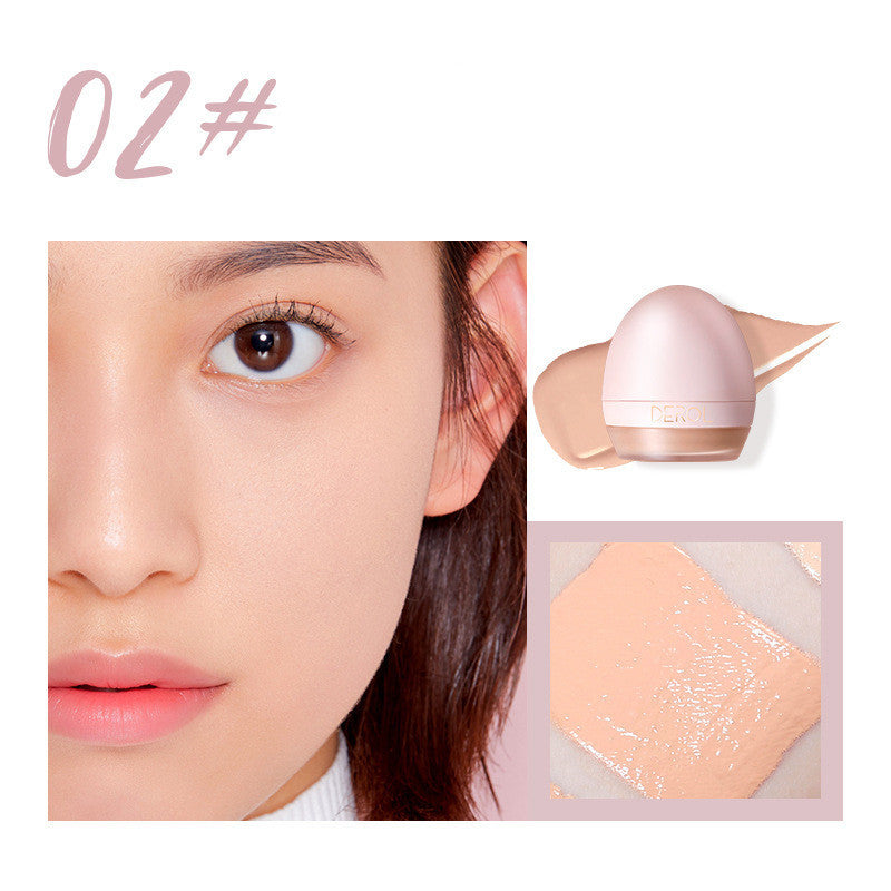 JMT-267978 Lightweight Foundation Concealer Cream with Makeup Sponge - Brightening, Moisturizing Liquid Foundation in 4 Shades