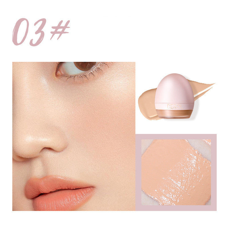 JMT-267978 Lightweight Foundation Concealer Cream with Makeup Sponge - Brightening, Moisturizing Liquid Foundation in 4 Shades