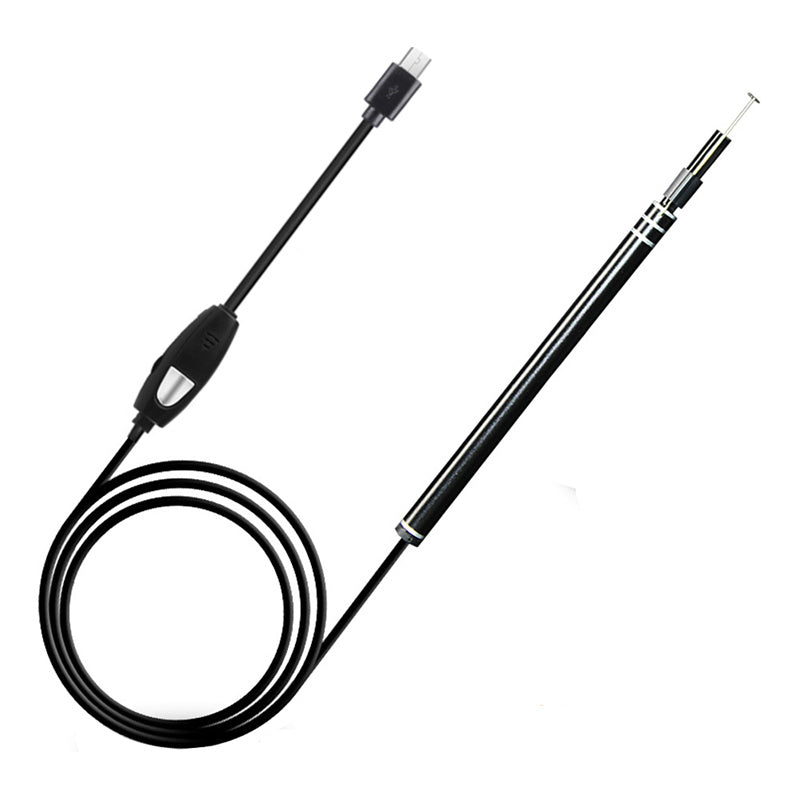 JMT-268234 Ear Canal Cleaning Endoscope with 5.5MM Camera and Ear Spoons - Versatile Inspection Tool for Ear, Throat, Nose, and Scalp