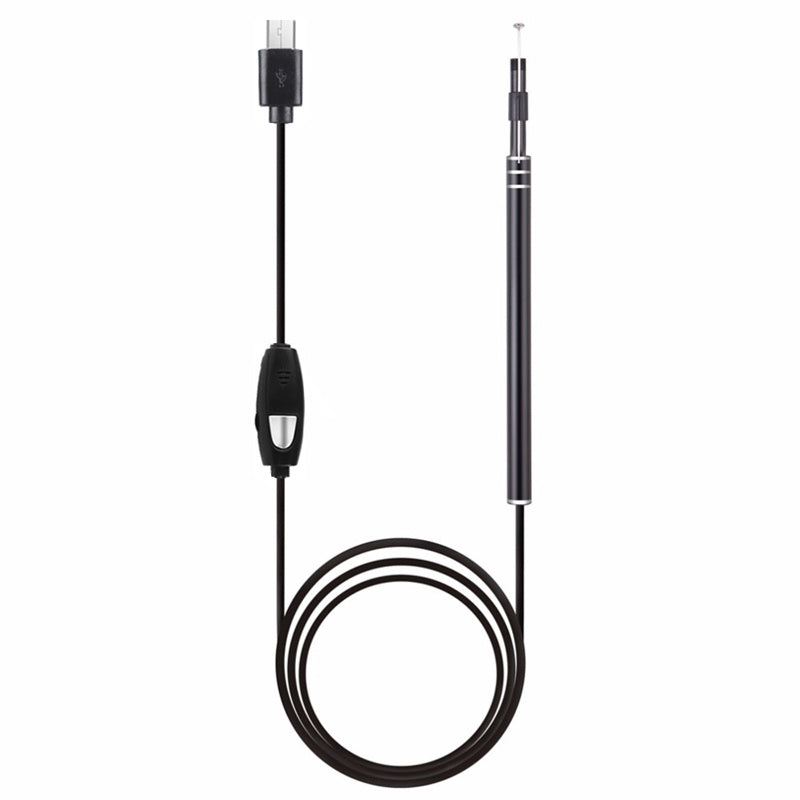 JMT-268234 Ear Canal Cleaning Endoscope with 5.5MM Camera and Ear Spoons - Versatile Inspection Tool for Ear, Throat, Nose, and Scalp