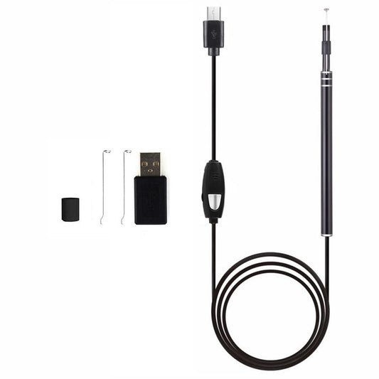 JMT-268234 Ear Canal Cleaning Endoscope with 5.5MM Camera and Ear Spoons - Versatile Inspection Tool for Ear, Throat, Nose, and Scalp