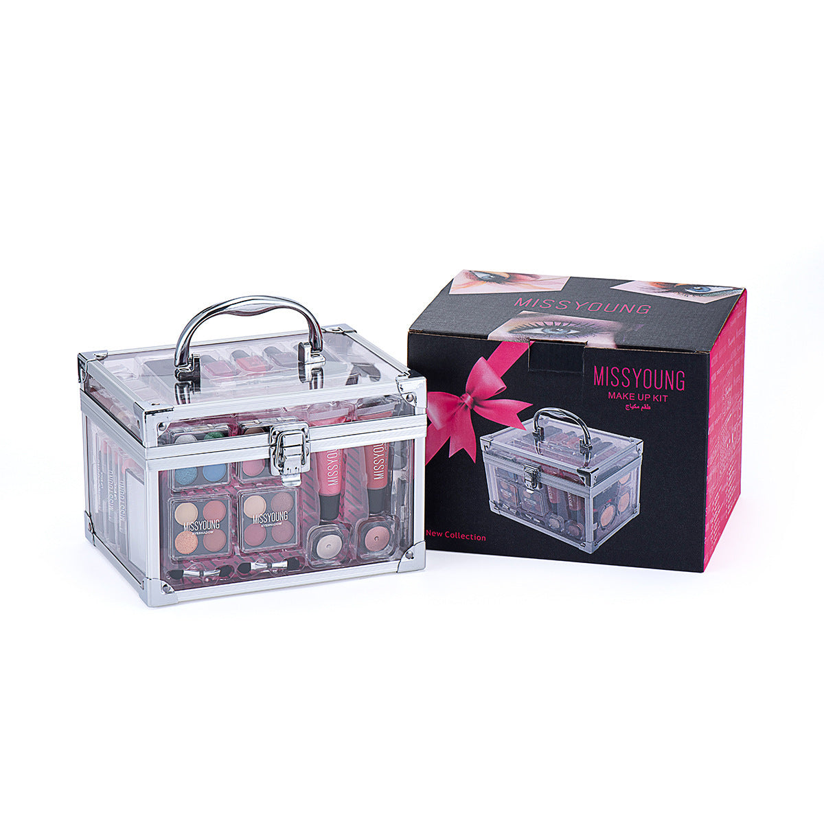 JMT-268426 Multi-Color Makeup Set with Lipstick, Eye Shadow, Nail Polish, and More
