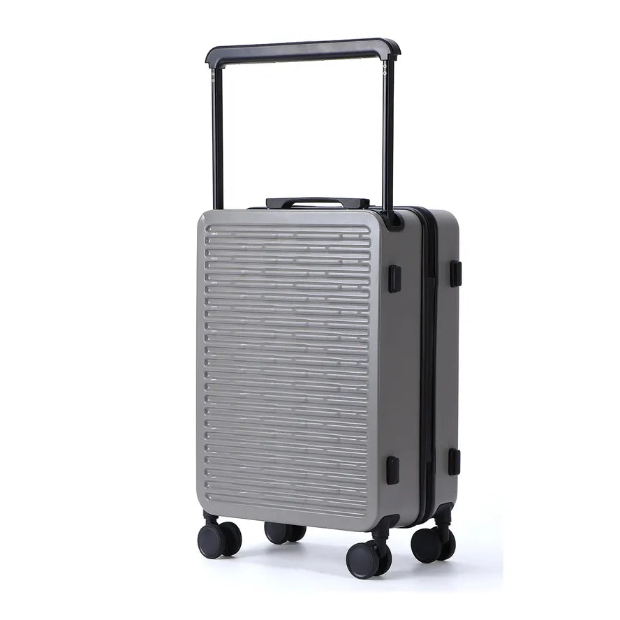 JMT-268554 Designer 100% PC Carry-On Hard Shell Travel Suitcase with Wide Trolley Handle