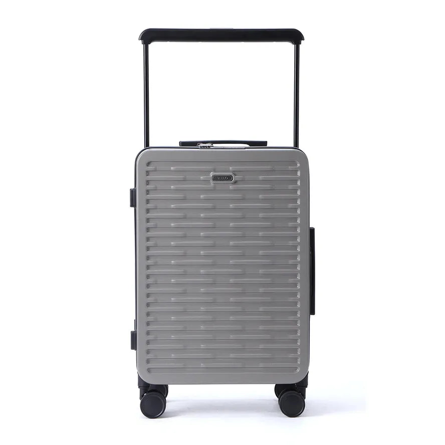 JMT-268554 Designer 100% PC Carry-On Hard Shell Travel Suitcase with Wide Trolley Handle