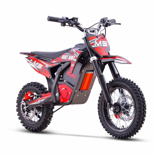 JMT-268746 Children's Mini Red Electric Dirt Bike for Off-Road Riding , Top Speed 27.9 mph