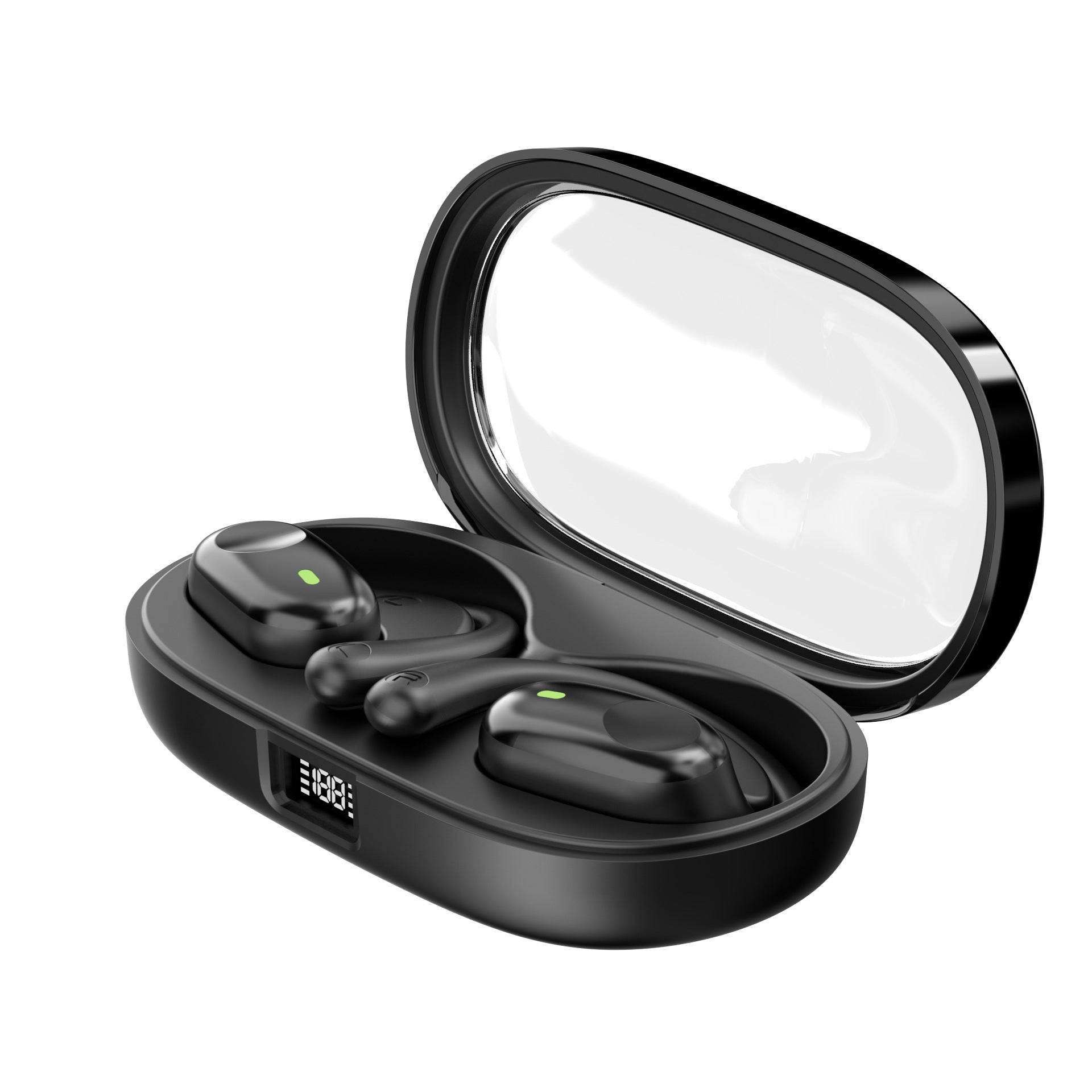 JMT-268810 Bone Conduction Sports Headset with Call Function and Digital Display