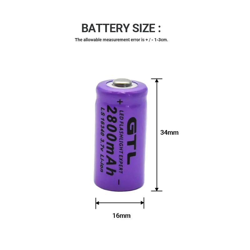 JMT-269322 Lithium Battery CR123A for Laser Aiming & LED Power Torch – High Capacity Options Available