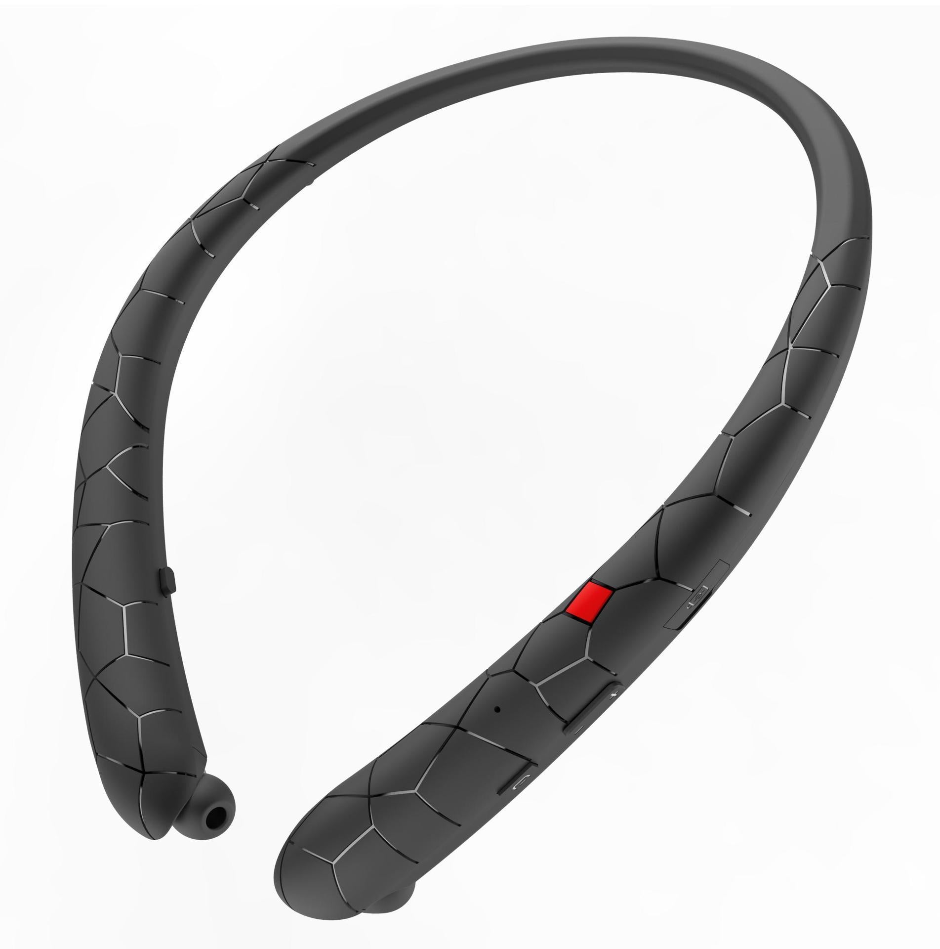 JMT-269642 Wireless Neckband Bluetooth Headphones with Retractable Wire and Noise-Canceling Microphone