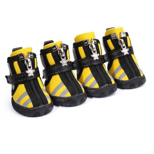JMT-269770 Stylish Diving Fabric Dog Running Shoes for Indoor and Outdoor Use
