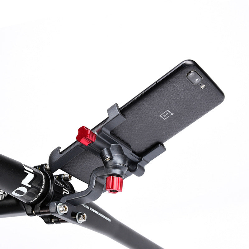 JMT-270154 Aluminum Alloy Motorcycle Phone Holder with 360-Degree Rotation and Sturdy Design