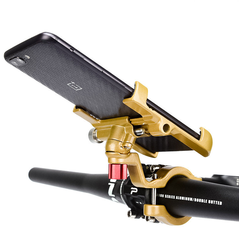 JMT-270154 Aluminum Alloy Motorcycle Phone Holder with 360-Degree Rotation and Sturdy Design