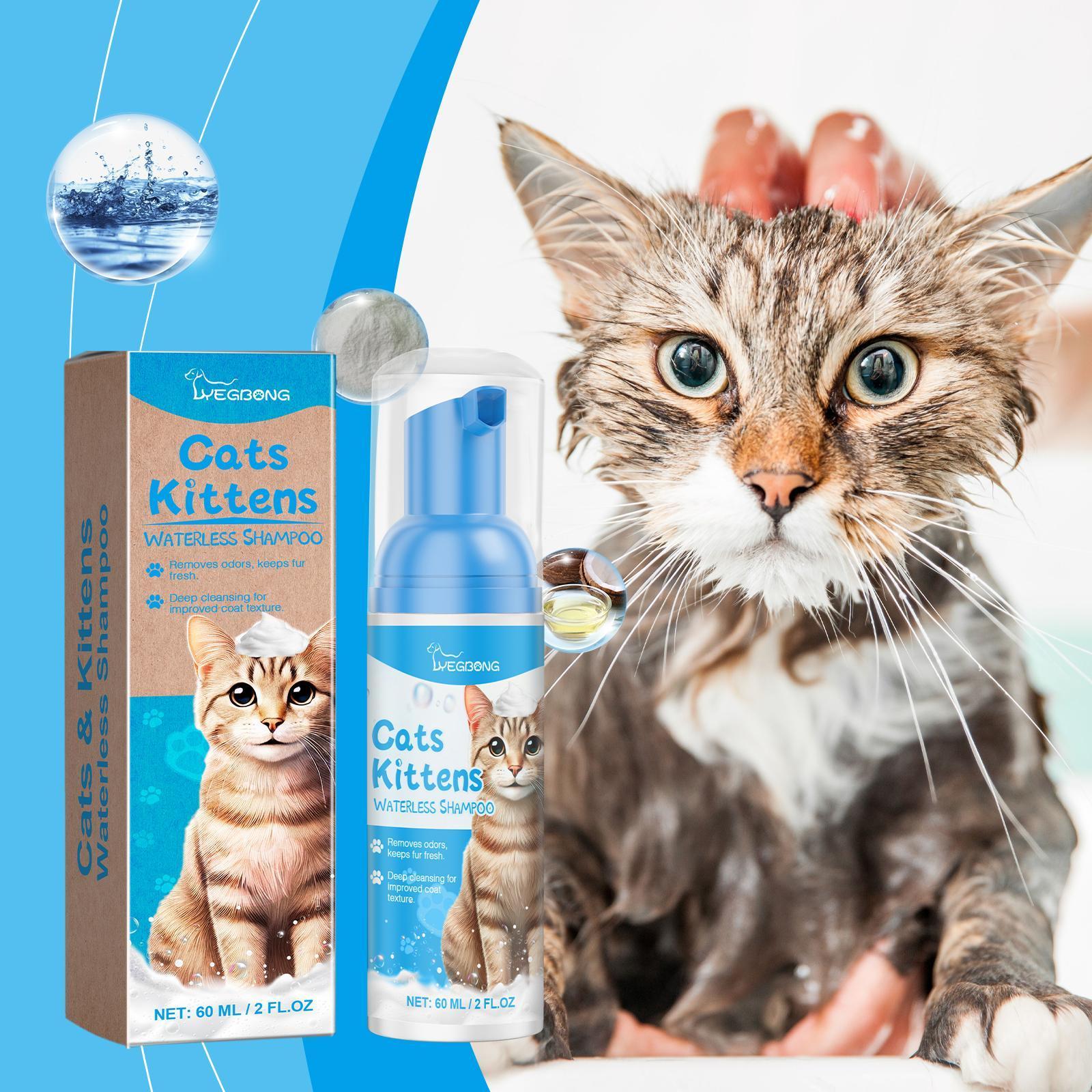 JMT-270218 Gentle Pet Cleaning Foam for Cats - Non-Irritating Mousse Formula