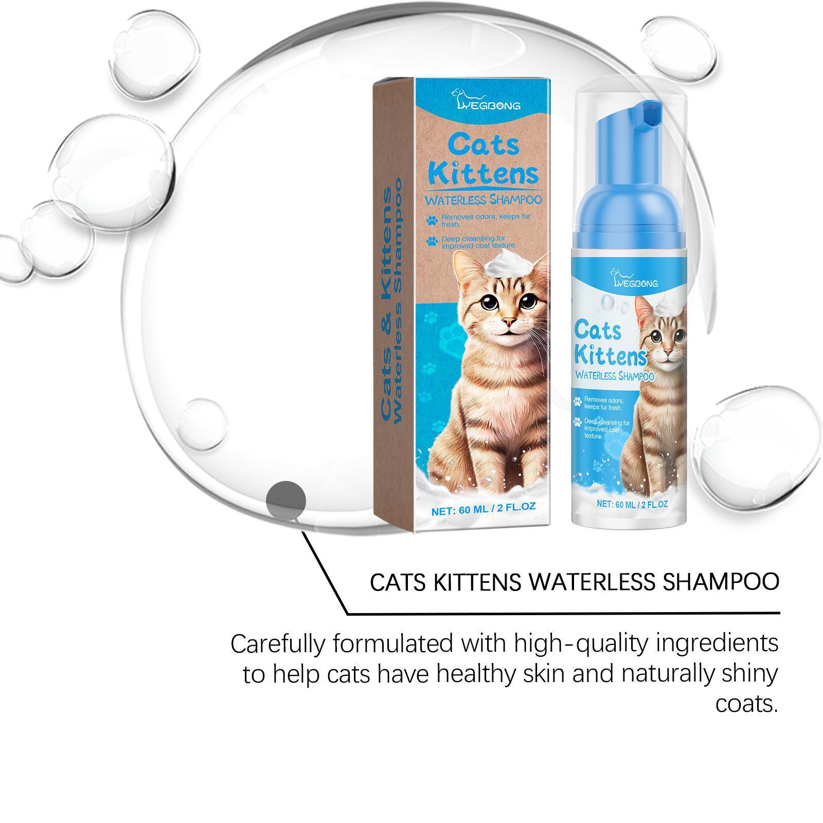 JMT-270218 Gentle Pet Cleaning Foam for Cats - Non-Irritating Mousse Formula