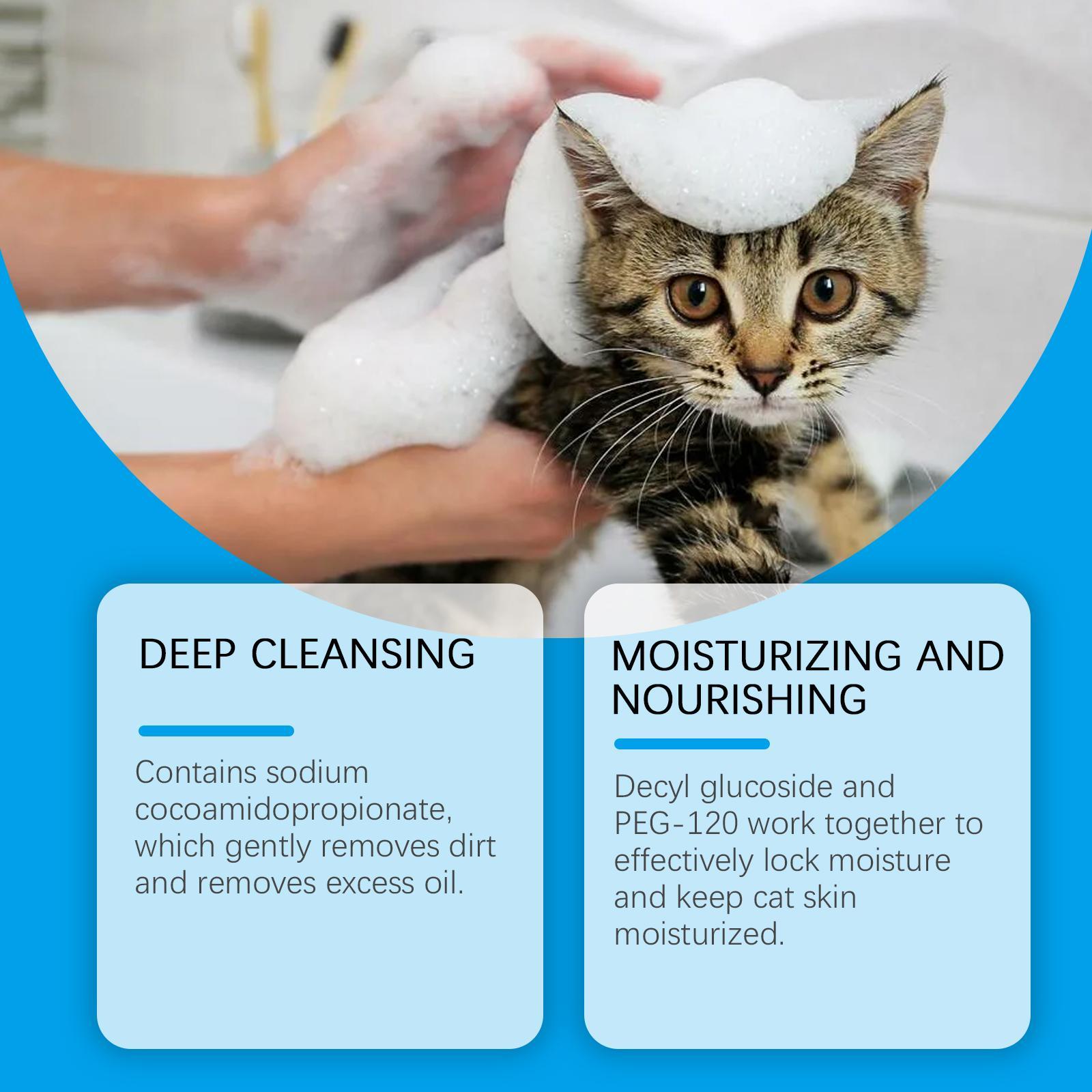 JMT-270218 Gentle Pet Cleaning Foam for Cats - Non-Irritating Mousse Formula