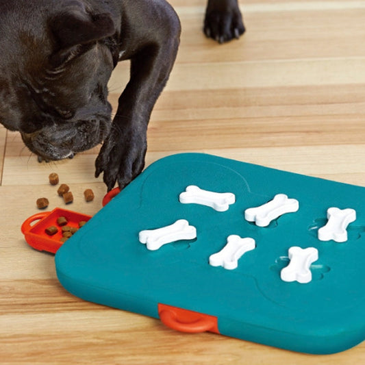 JMT-270282 Interactive Puzzle Toy for Dogs - Educational Slow Feeder with 6 Snack Compartments, Difficult Level Training Game