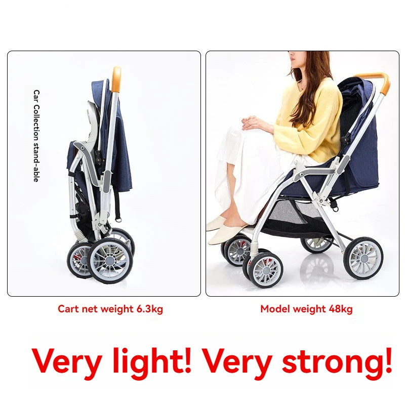 JMT-270282 Lightweight Foldable Compact Stroller for Travel with Luxury Features