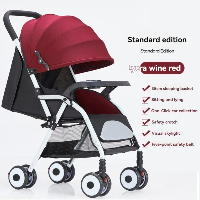 JMT-270282 Lightweight Foldable Compact Stroller for Travel with Luxury Features