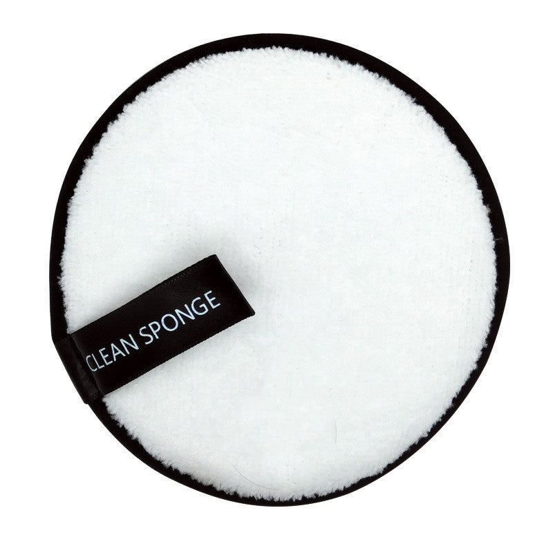 JMT-270282 Magic Water Makeup Remover Puff - Short Hair Round Sponge for Effective Cleansing