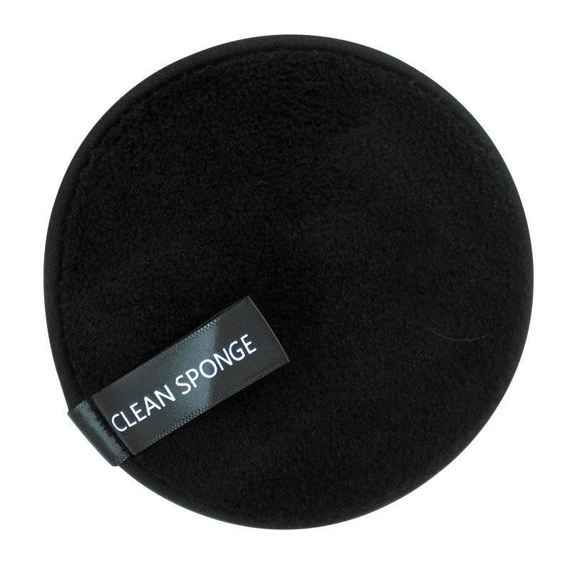 JMT-270282 Magic Water Makeup Remover Puff - Short Hair Round Sponge for Effective Cleansing