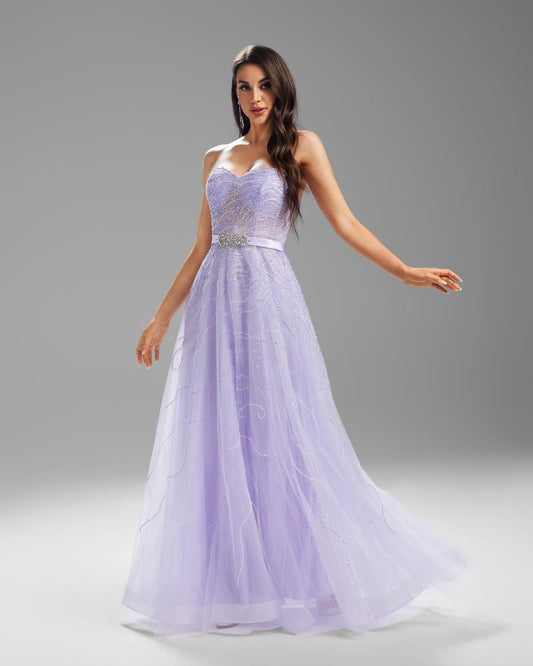 JMT-270538 Elegant Purple Dress for Ladies - Style SH0021