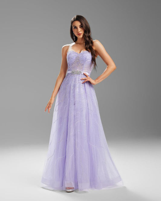 JMT-270538 Elegant Purple Dress for Ladies - Style SH0021