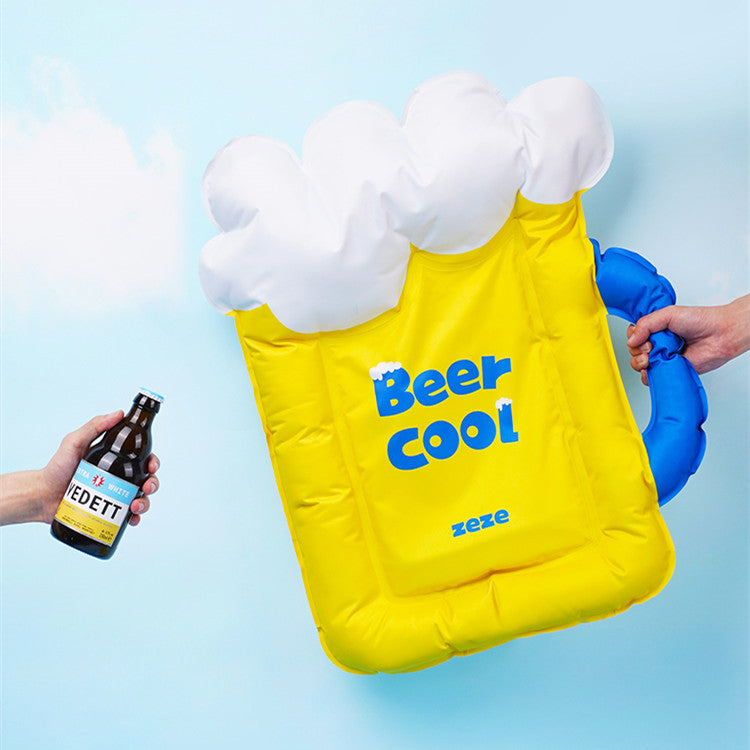 JMT-270602 Cooling Ice Pad for Dogs - Yellow & Blue PVC Pet Sleeping Mat