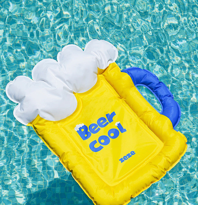 JMT-270602 Cooling Ice Pad for Dogs - Yellow & Blue PVC Pet Sleeping Mat