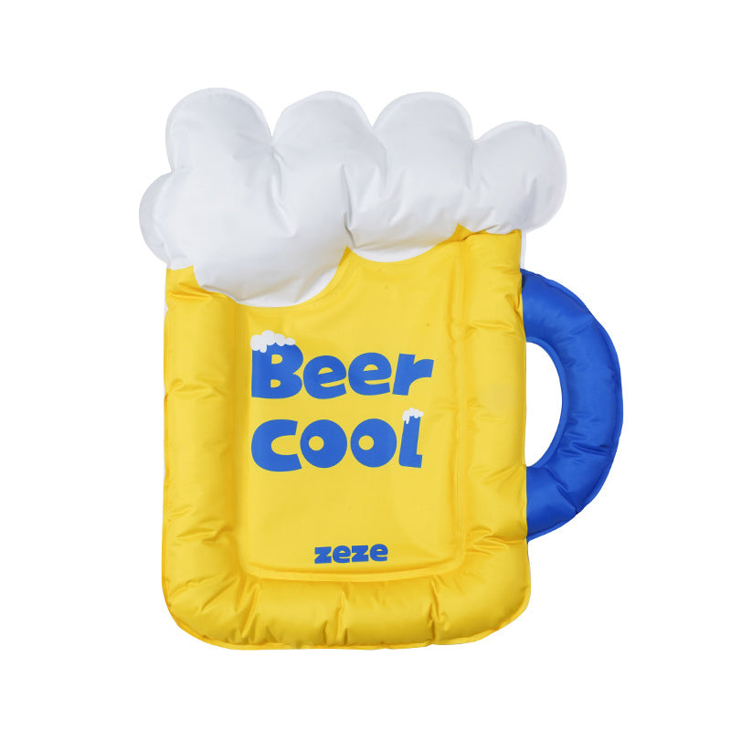 JMT-270602 Cooling Ice Pad for Dogs - Yellow & Blue PVC Pet Sleeping Mat