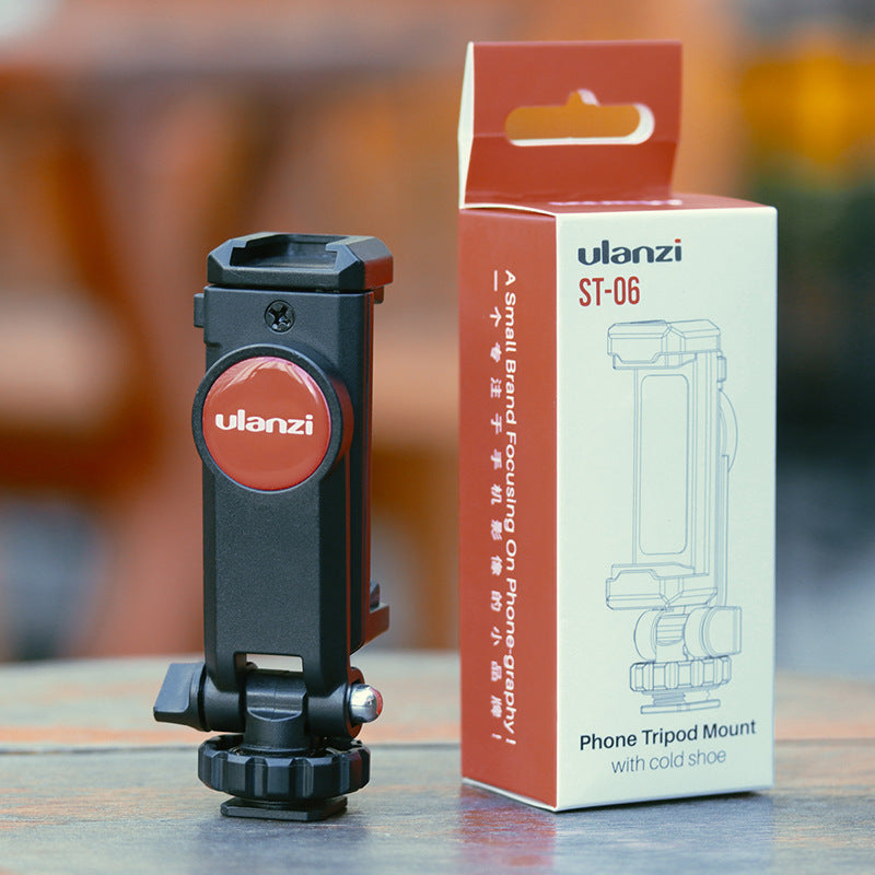 JMT-271306 Adjustable 360-Degree Hot Shoe Mount for Smartphones and Cameras