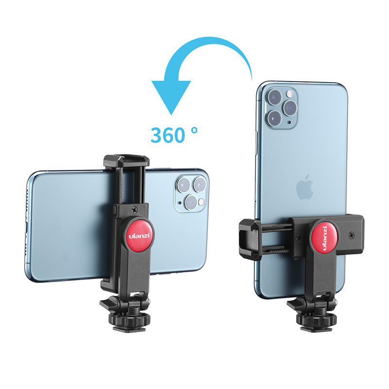 JMT-271306 Adjustable 360-Degree Hot Shoe Mount for Smartphones and Cameras