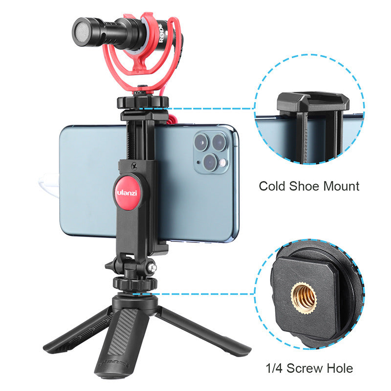 JMT-271306 Adjustable 360-Degree Hot Shoe Mount for Smartphones and Cameras