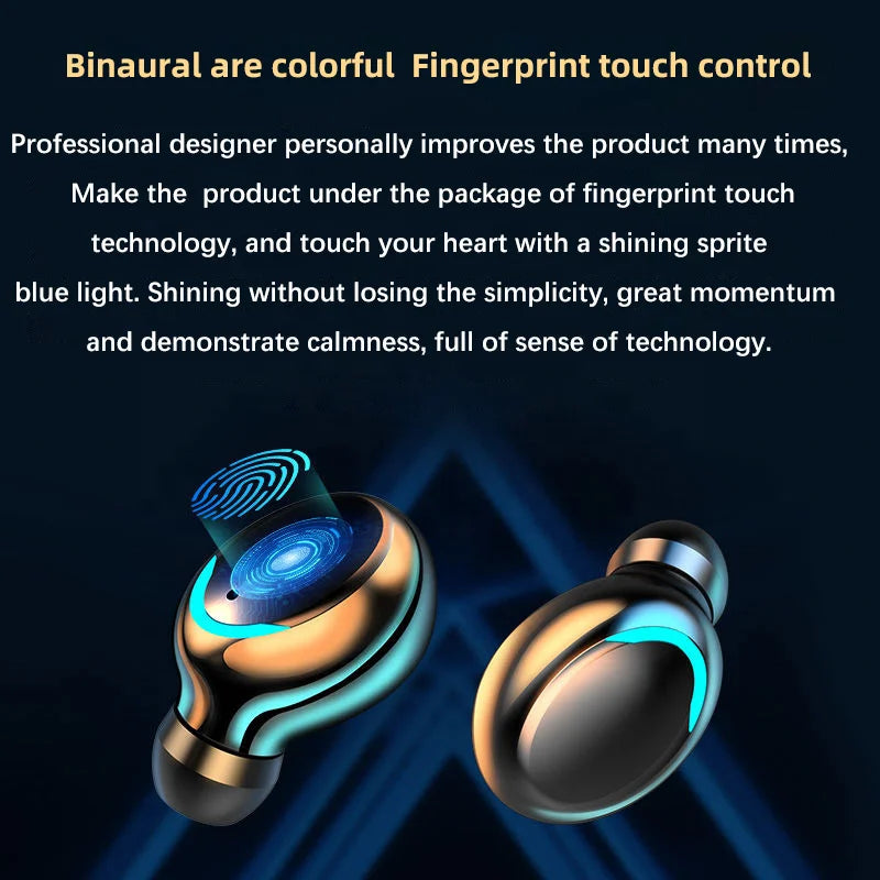 JMT-271626 F9-5 TWS Stereo Waterproof Earbuds with 9D High Fidelity Sound and TFT Display