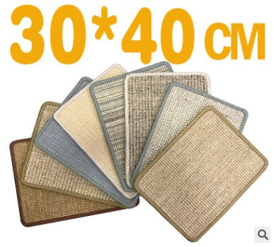 JMT-271754 Durable Sisal Cat Scratch Pad for Sofa Protection - Random Color Selection