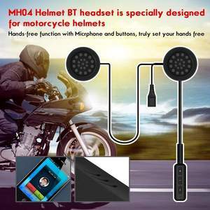 JMT-271946 Bluetooth Motorcycle Helmet Headset with Hands-free Microphone and Music Streaming