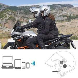 JMT-271946 Bluetooth Motorcycle Helmet Headset with Hands-free Microphone and Music Streaming