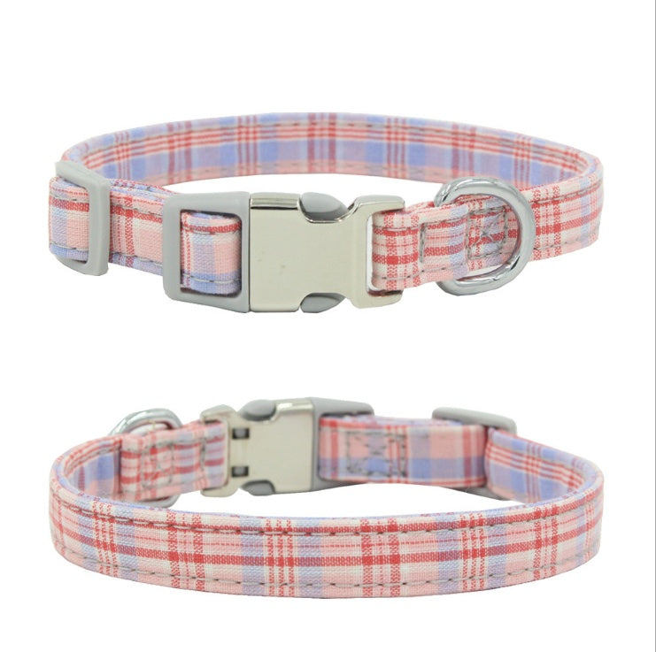 JMT-271946 Comfortable Polyester Flower Pattern Cat Collar with Adjustable Sizing Options