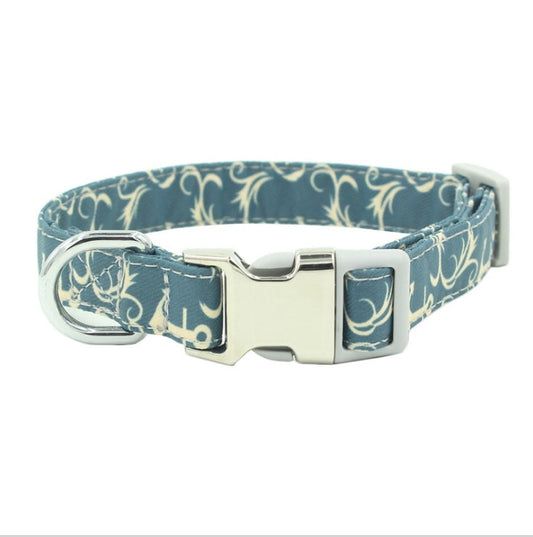 JMT-271946 Comfortable Polyester Flower Pattern Cat Collar with Adjustable Sizing Options