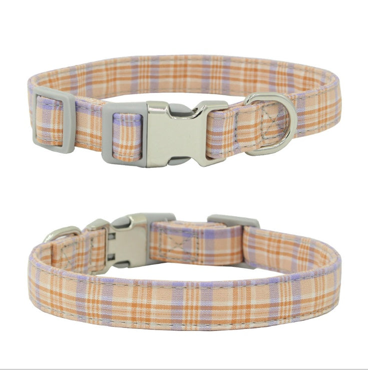 JMT-271946 Comfortable Polyester Flower Pattern Cat Collar with Adjustable Sizing Options